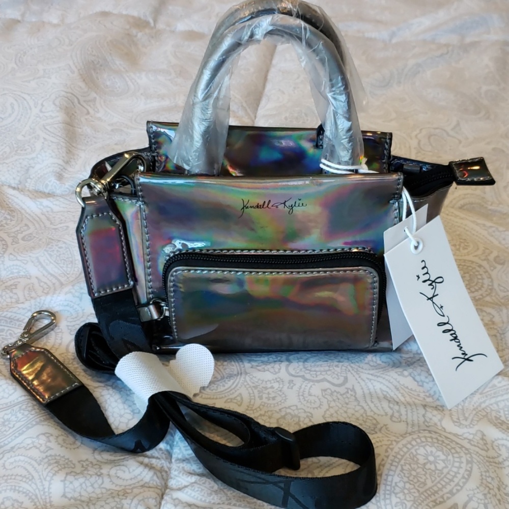 Bnwt Kendall and Kylie bronze holographic bag